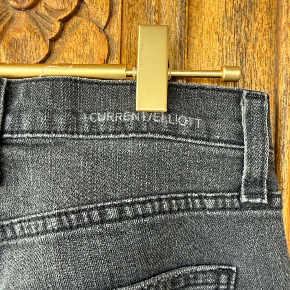 Bundle of 2x Current/Elliott Dark Wash + Black Denim Jeans Size 23 - Picture 12 of 13